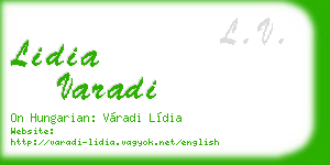 lidia varadi business card
