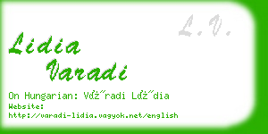 lidia varadi business card